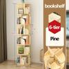 Katzowen Shelves Bookshelf Organizer Bookshelf Large Pine 360  Rotating190cm Tall Round Corner Bookcase - Easy to Assemble view 2
