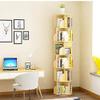 Katzowen Shelves Bookshelf Organizer Bookshelf Large Pine 360  Rotating190cm Tall Round Corner Bookcase - Easy to Assemble view 3