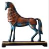 LIPPSY Chinese Zodiac feng Shui Sculpture, Living Room, Desk Room, Home Decoration, Gift, Creative Horse Sculpture, Home Decoration (Color : Claret) view 1