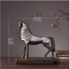 LIPPSY Chinese Zodiac feng Shui Sculpture, Living Room, Desk Room, Home Decoration, Gift, Creative Horse Sculpture, Home Decoration (Color : Claret) view 2
