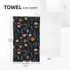 Dark Summer Night Wild Flowers Herbs Hand Towels Set of 2, Super-Absorbent Soft Hand Bath Towels for Bathroom Kitchen Hotel Spa 27.5x15.7 Inch view 4