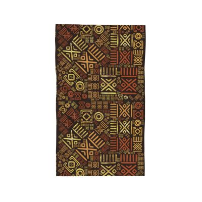 African Ethnic Hand Towels Set of 2, Highly Absorbent Ultra Soft Bath Fingertip Towel for Bathroom Beach Kitchen Spa Gym Yoga 27.5x15.7 Inch