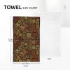 African Ethnic Hand Towels Set of 2, Highly Absorbent Ultra Soft Bath Fingertip Towel for Bathroom Beach Kitchen Spa Gym Yoga 27.5x15.7 Inch view 4