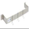 CenPro Commercial Kitchen Pot Rack, 36" Stainless Steel Wall-Mounted Single Line Pot Rack (#29N-079) view 1