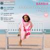 Franco Barbie Kids Beach/Pool/Bath/Camping Hooded Towel Poncho 24" X 22", Absorbent Cotton Cover up, (100% Official Licensed Barbie Product), Large view 3