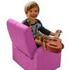 HomeRoots Kids Pink Comfy Upholstered Recliner Chair with Storage view 3
