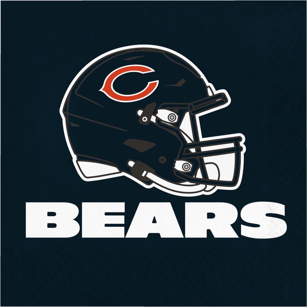 Trendware Chicago Bears Napkins, 48 ct, Officially Licensed