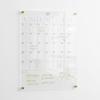 Magnetic Acrylic Month/Notes Calendar for Fridge, Wet/Dry-Erase Board for Refrigerator, Includes Magnetic Wet-Erase Marker, Optional Color Marker Set view 1
