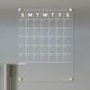 Magnetic Acrylic Month/Notes Calendar for Fridge, Wet/Dry-Erase Board for Refrigerator, Includes Magnetic Wet-Erase Marker, Optional Color Marker Set view 2