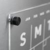 Magnetic Acrylic Month/Notes Calendar for Fridge, Wet/Dry-Erase Board for Refrigerator, Includes Magnetic Wet-Erase Marker, Optional Color Marker Set view 4