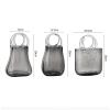 DYPASA Vase Bags Glass Vases Hand-held Flower Baskets Transparent Ornaments Water Cultured Flower Arrangements Creative Living Room Nordic Flower Vase (Color : 1) view 2