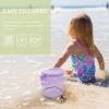 Yardenfun Beach Storage Bag Kids Crossbody Bag Tote Purse Organizer Insert Mesh Toy s Beach Shoulder Pool Towels Quick Dry Net Tote Supply Children Kids view 3