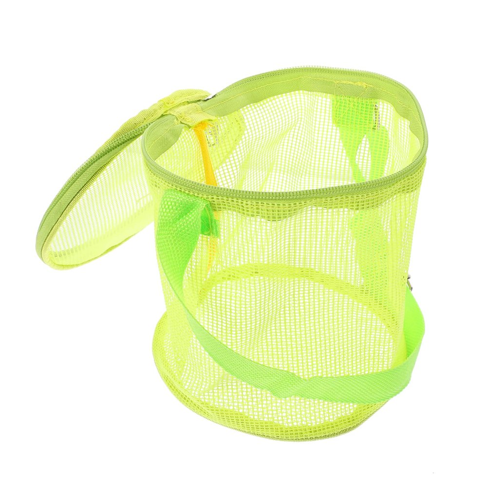 Yardenfun Outdoor Boy Girl Beach Toy Organizer Portable Mesh Beach Bag for Sand Play for Collecting Shells and Toys Lightweight Bucket for Boys and Girls