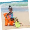 Yardenfun Outdoor Boy Girl Beach Toy Organizer Portable Mesh Beach Bag for Sand Play for Collecting Shells and Toys Lightweight Bucket for Boys and Girls view 3