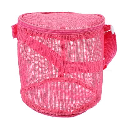 Yardenfun Boy Girl Beach Bag Mesh Storage Organizer for Sand Toys Portable Bucket for Shells and Accessories Lightweight for Beach Play and Outdoor Fun