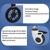 BLOHDI Folding Toilet Seat, Toilet Seat with Armrests and Backrest, Wheelchair with Casters, Shower Chair, Walker, Aluminum (Color : A) view 4