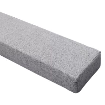 Bed Gap Filler for Headboard, King Queen Crack Wedge for Mattress Extension on Wall Side Space, Rectangle Sponges Cushion Bolster Armrest Grey Brown ( Color : ligjt grey , Size : 150x20x10cm/58.5x7.8x