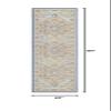 Rugs.com Whitney Collection Rug  2' x 8' Runner Sky Blue Low Rug Perfect for Hallways, Entryways view 2