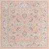 Rugs.com Whitney Collection Rug  8' Square Powder Pink Low Rug Perfect for Living Rooms, Kitchens, Entryways view 2