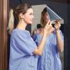 Flexible Mirror Sheets,19.7x59in Mirror Paper Self Adhesive Roll Stickers Non Glass Self Adhesive Mirror Tiles Self Adhesive Sheets,Great for Craft Home Wall Decor (Silver 19.7 * 59inches) view 1