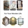 Flexible Mirror Sheets,19.7x59in Mirror Paper Self Adhesive Roll Stickers Non Glass Self Adhesive Mirror Tiles Self Adhesive Sheets,Great for Craft Home Wall Decor (Silver 19.7 * 59inches) view 2