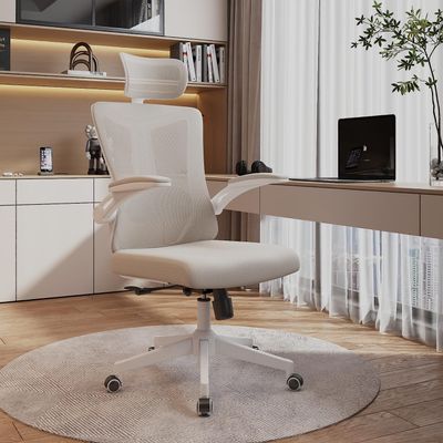 balmstar Office Chair,Ergonomic Comfy Home Desk Chair with 350LBS Capacity,High Back Gaming Chair with Wheels,Mesh Computer Chair,Lumbar Support, Adjustable Headrest,Flip-up Armrest