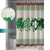 Fabric Shower Curtain 36x78 Inch, St. Patrick's Day Green Shamrocks Clover Southwestern Shower Curtain for Bathroom Bathtubs,Waterproof Bath Shower Curtain Sets Decorative Bathroom Accessories view 3