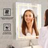 VOWNER Anti-Fog Lighted Bathroom Medicine Mirror Cabinet, Medicine Cabinet with Mirror and Lights, Dimmable, Adjustable Shelves, Memory 3-Color Mode(Engineered Wood, 24"32") view 4