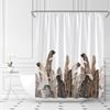 ASVEAS Tropical Leaves Shower Curtain Palm Leaf Botanical Plant Modern Summer Simple Fabric Home Bathroom Decor Set with Hook67" Wx70 H view 2