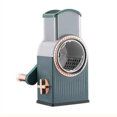 Adjustable Hand Shake Vegetable Cutter Rust Resistant Manual Drum Slicer for Hotel Canteen Restaurant