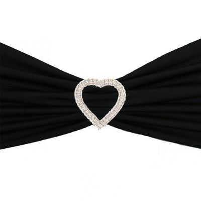 10 Pack Rhinestone Chair Sash Buckles for Weddings and Parties (Gold, Round)