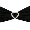 10 Pack Rhinestone Chair Sash Buckles for Weddings and Parties (Gold, Round) view 1