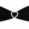 10 Pack Rhinestone Chair Sash Buckles for Weddings and Parties (Gold, Round) view 2