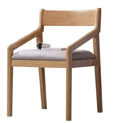 PAASHE Office Chair Solid Wood Desk Chair Thickened Comfort Sponge Cushion Computer Chair Home Office Executive Chairs