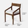 PAASHE Office Chair Solid Wood Desk Chair Thickened Comfort Sponge Cushion Computer Chair Home Office Executive Chairs view 3