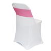 4 Way Stretchy Spandex Bands (Pack of 10), Chair Sashes/Bows (Fuchsia) view 2