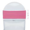 4 Way Stretchy Spandex Bands (Pack of 10), Chair Sashes/Bows (Fuchsia) view 3