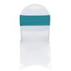 4 Way Stretchy Spandex Bands (Pack of 10), Chair Sashes/Bows (Teal) view 1