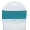 4 Way Stretchy Spandex Bands (Pack of 10), Chair Sashes/Bows (Teal) view 3