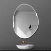 50x67cm, Modern Asymmetrical Bathroom Mirror, Frameless Wall Mirror, Irregular Makeup Mirror, Beveled Edge HD Explosion-Proof, 40x54cm, 60x80cm, for Living Room Bedroom Hallway Entryway (Size : 40x54 view 1