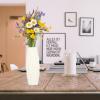 VICASKY 1pc Square Glass Vase White Ceramic Vase Sunflower Home Decor Minimalism Flower Modern Creative Vase Desktop Pottery Ceramic Artificial Flower Floor Big Vase Nordic Style Vase Fold view 2