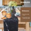 2 Pcs Trivet Table Runner Hot Plates Mat 12 X 40 Inch Heat Resistant Table Protector Waterproof Decorative Farmhouse Kitchen Trivets Counter Heat Proof Placemats for Hot Dishes (Black Marble, 2 Pcs) view 2