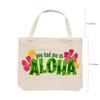 14" x 13" Medium Luau Summer Fun Canvas Tote Bags, 6 Pieces view 4