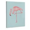 Flamingo Blue Background Poster Children's Room Office Decoration Wall Art Wall Art Paintings Canvas Wall Decor Home Decor Living Room Decor Aesthetic 20x26inch(51x66cm) Frame-Style view 1