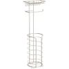 Franklin Brass (1-Pack) Toilet Paper Holder Free Standing Satin Nickel Standing TP Storage Bathroom Organization Storage Shelf Standing Tissue Holder Bathroom Accessories 47664-BN view 1