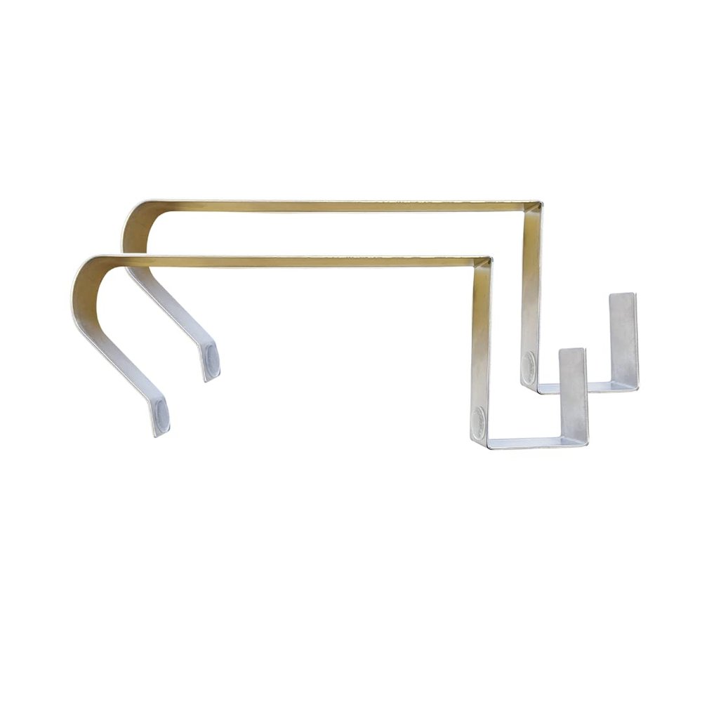 Roventeur Wreath Hanger - 2-Pack - Flex 7-9" - Headstone Wreath Hanger - Flexible Fit for Tombstones 7"-9" - Solid Aluminum - Rust and Stain Resistant
