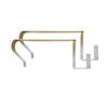 Roventeur Wreath Hanger - 2-Pack - Flex 7-9" - Headstone Wreath Hanger - Flexible Fit for Tombstones 7"-9" - Solid Aluminum - Rust and Stain Resistant view 1