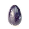 Purple Lepidolite Crystal Egg by Shelf & Stone. Crystal Egg for Happiness, Stability. Decorative Gemstone Egg w Stand. Absorbs EMR with its Lithium-Rich Elements. 2.3"H x 1.8"D 166g (Lepidolite) view 1