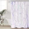 Abstract Shower Curtain for Bathroom 72" x 84" Purple Gradient Line Texture Shower Curtain with Hooks Polyester Waterproof Home Bathtub Decor view 1