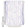 Abstract Shower Curtain for Bathroom 72" x 84" Purple Gradient Line Texture Shower Curtain with Hooks Polyester Waterproof Home Bathtub Decor view 2